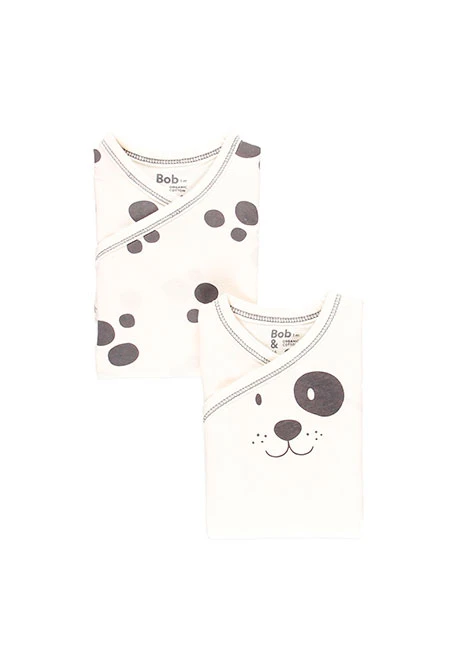Pack de 2 bodys pour bébé - organique