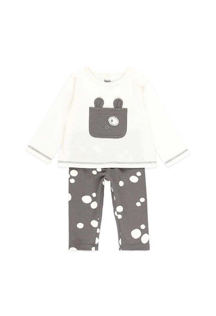 Pack en tricot pour bébé fille - organique