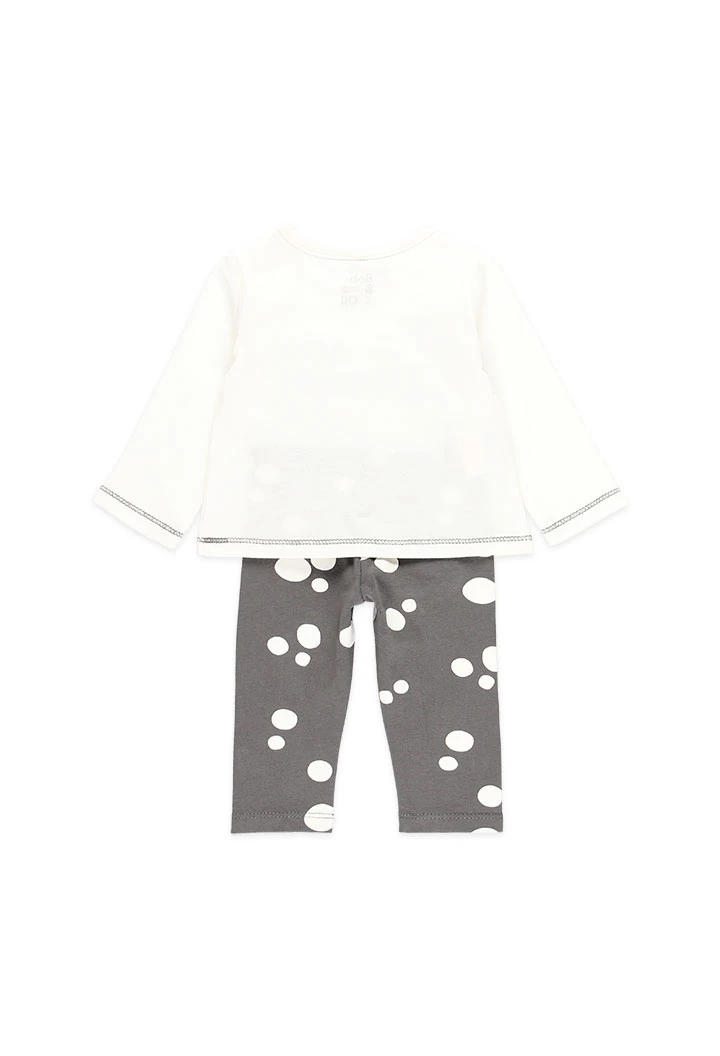 Pack en tricot pour bébé fille - organique