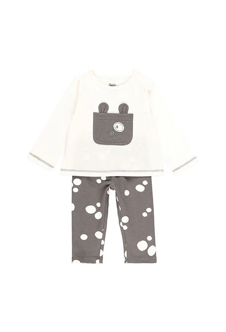 Pack en tricot pour bébé fille - organique
