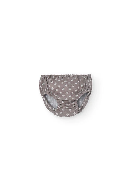 Vestito in maglia tricot per neonata di colore bianco