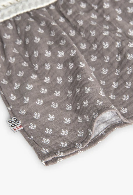 Vestito in maglia tricot per neonata di colore bianco