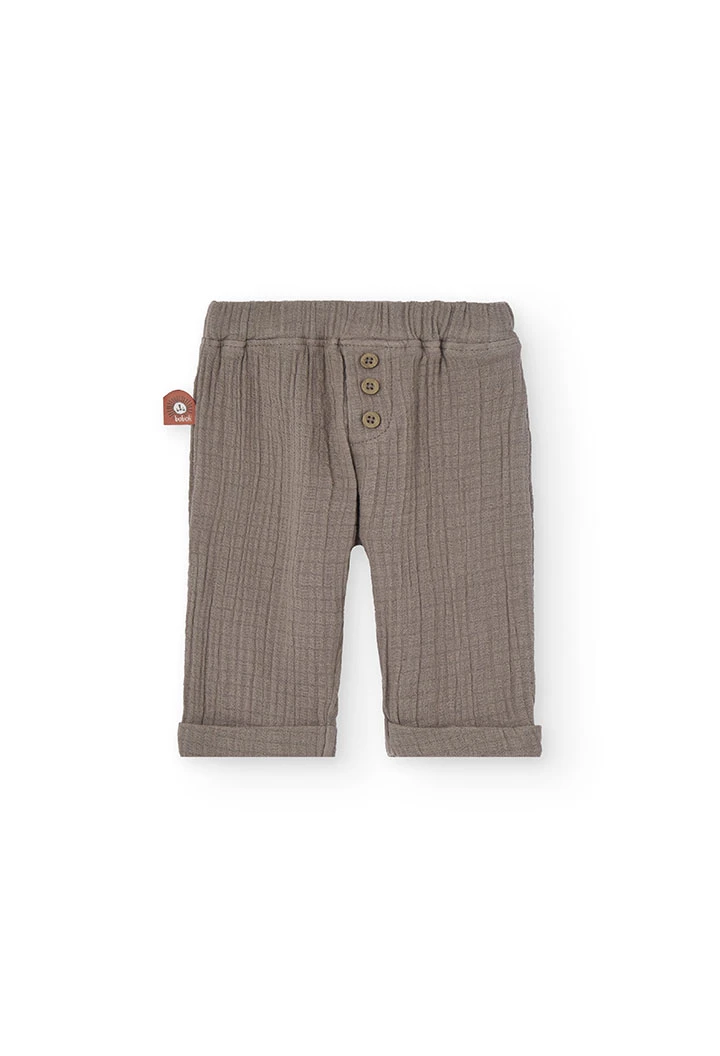 Ensemble en tricot pour bébé garçon de couleur blanche