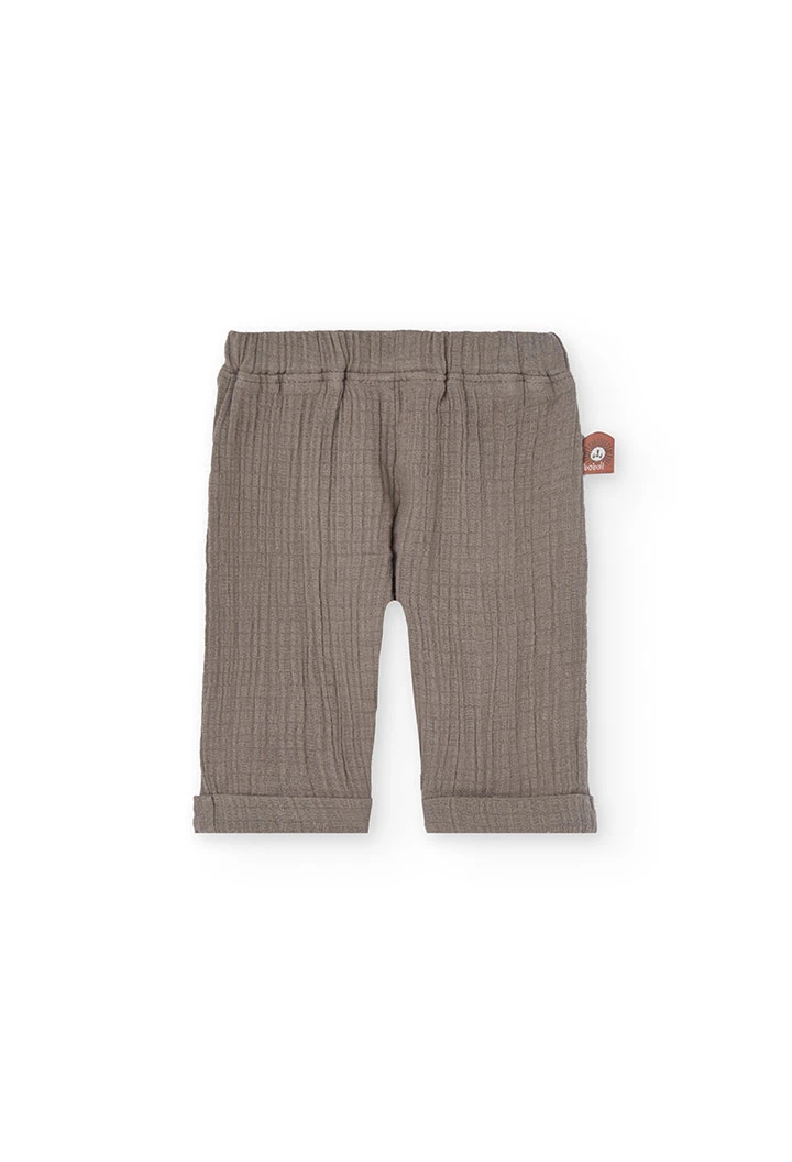 Ensemble en tricot pour bébé garçon de couleur blanche