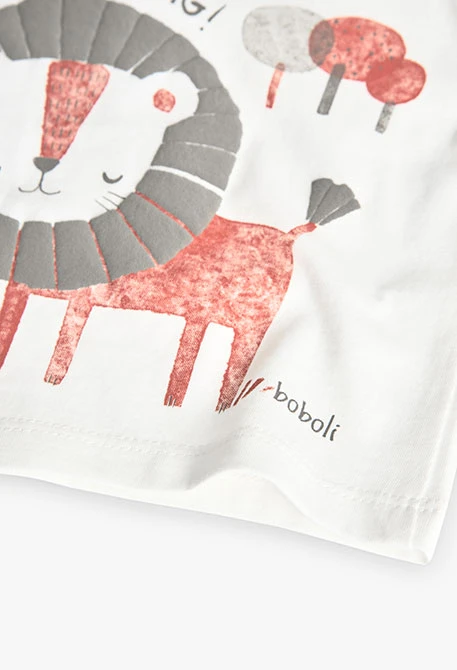 Set di maglieria per neonato in colore bianco