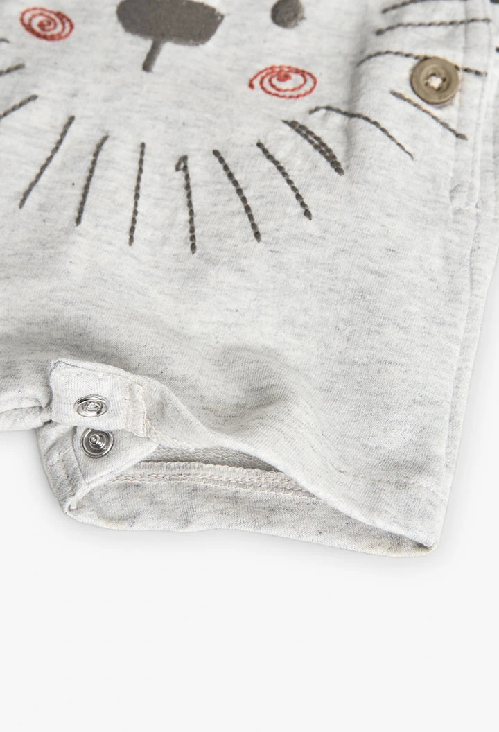 Set di maglietta a maglia per neonato in colore marrone.