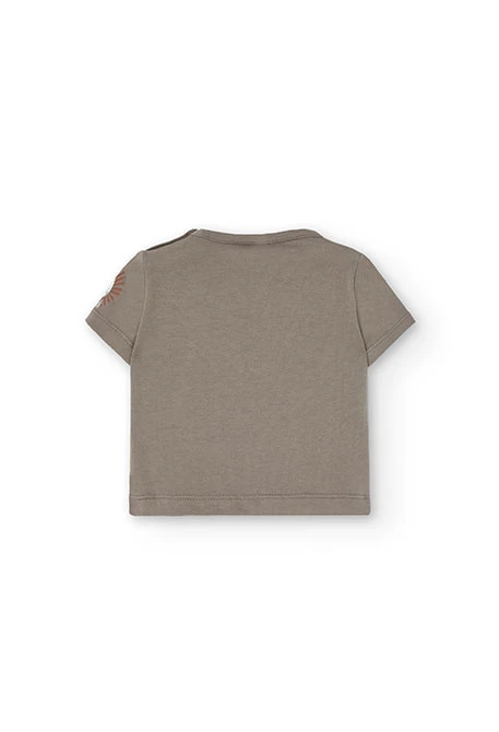 Set di maglietta a maglia per neonato in colore marrone.