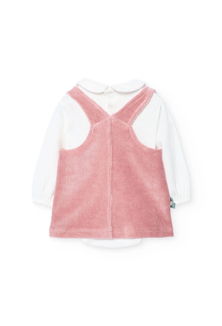 Ensemble bébé rose fleurs