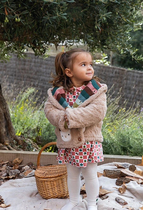 Jaqueta nadó reversible beige