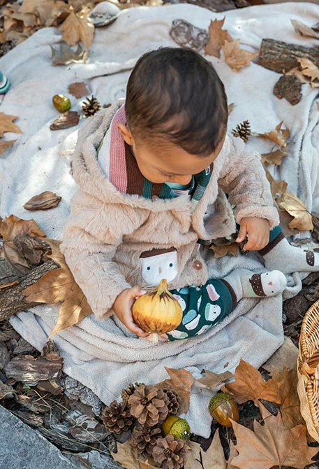 Veste réversible beige pour bébé
