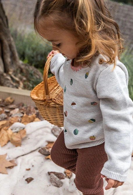 Ensemble bébé imprimé beige