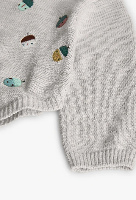 Conjunto bebé estampado bege