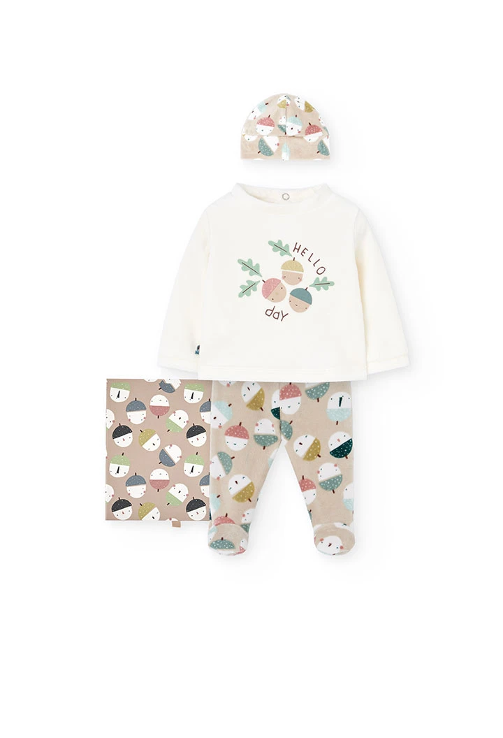 Conjunto de bebé estampado