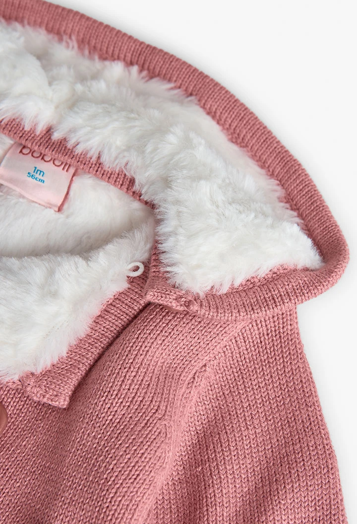 Cardigan per neonati rosa