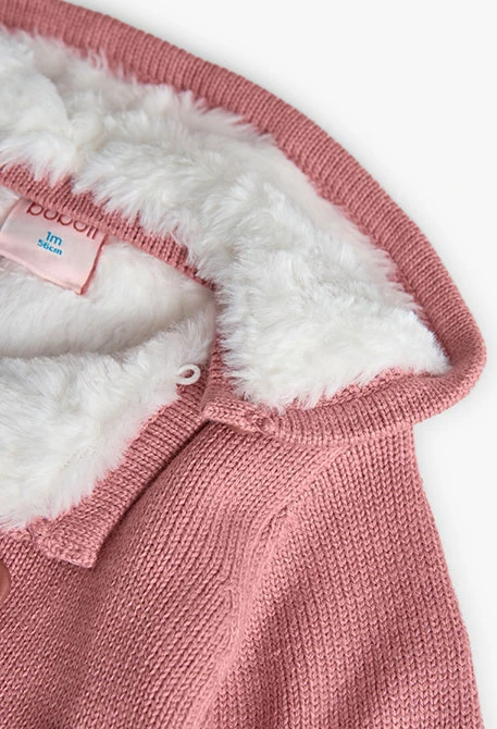 Cardigan per neonati rosa