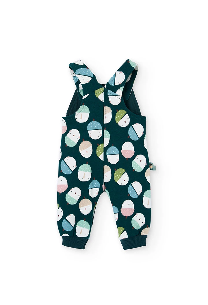Hellgrünes Strickset für Babys mit Muster