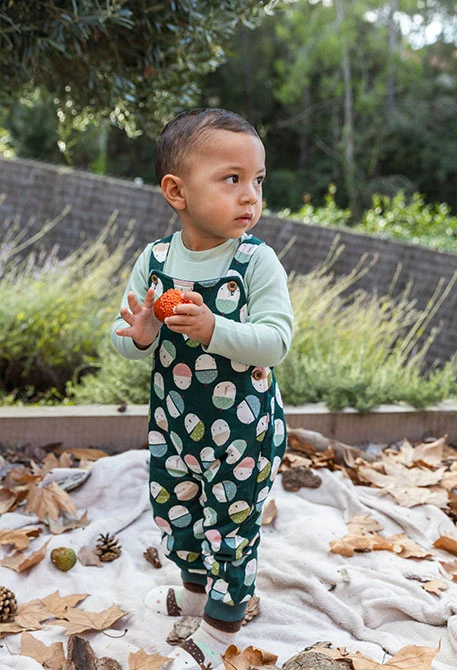 Completo in maglia per neonato verde chiaro stampato