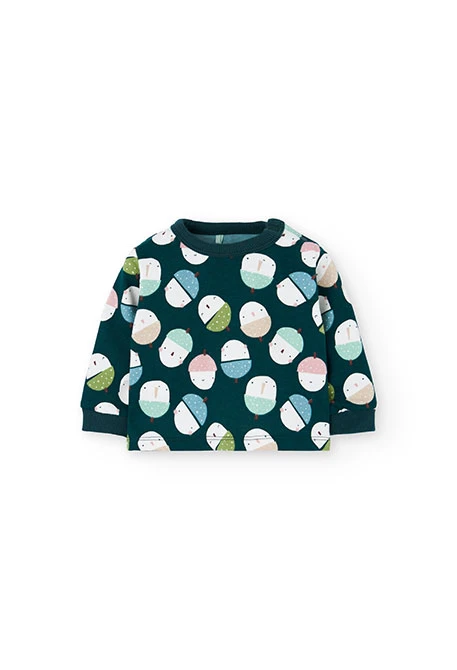 Conjunto de punto bebé bellotas sonrientes