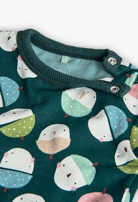 Conjunto de malhas bebé bolotas sorridentes