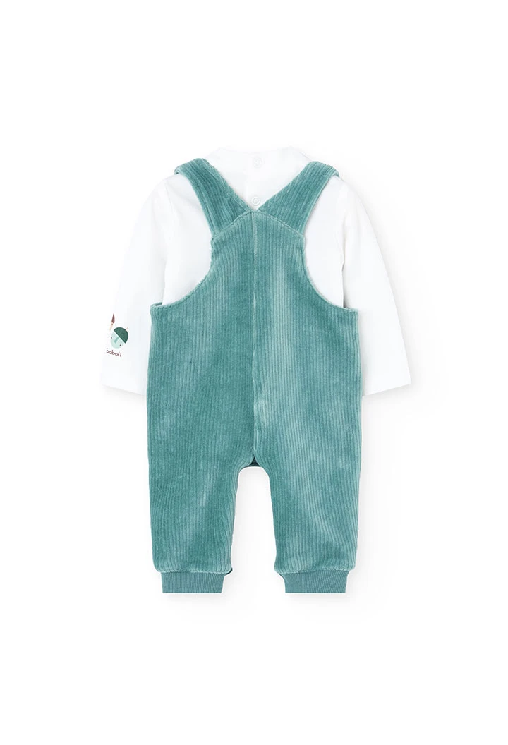 Conjunto de malha bebé verde