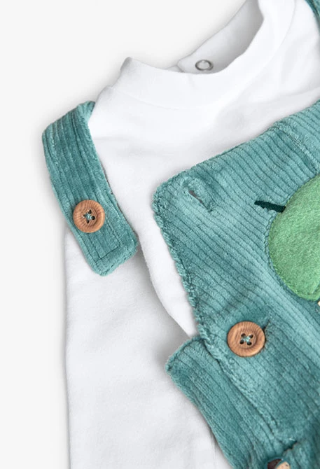 Conjunto de punto bebé verde