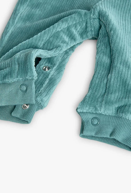 Conjunto de malha bebé verde