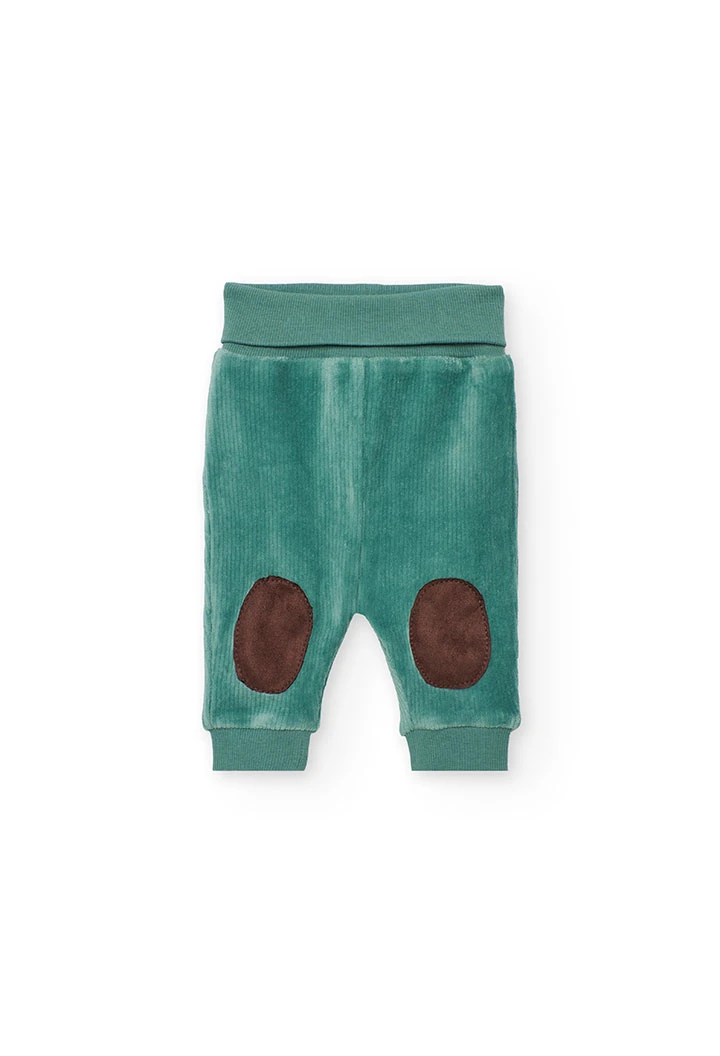 Conjunto de malha bebé bege