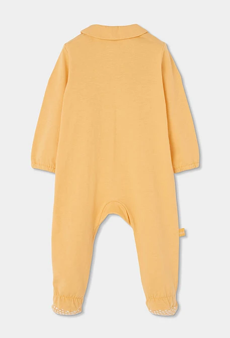 Pelele para bebé algodón amarillo