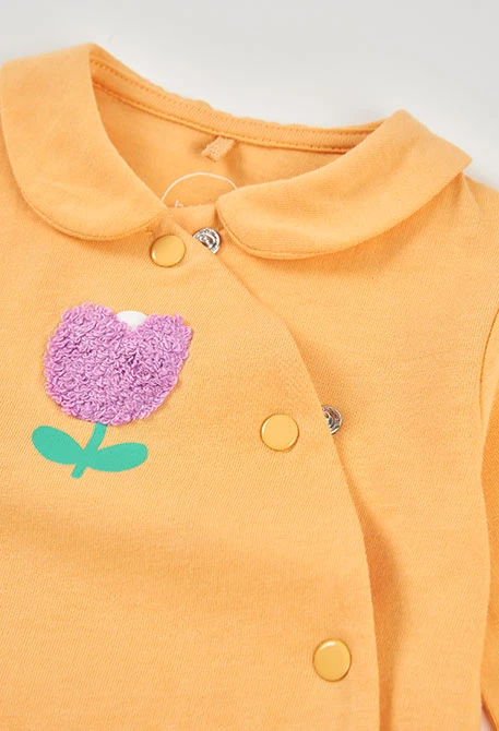 Pelele para bebé algodón amarillo