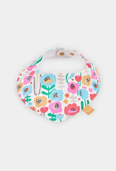 Pack de 2 babetes para bebé em algodão estampado