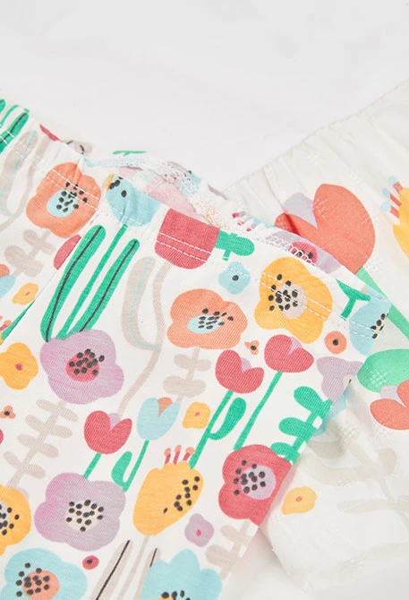 White cotton baby outfit