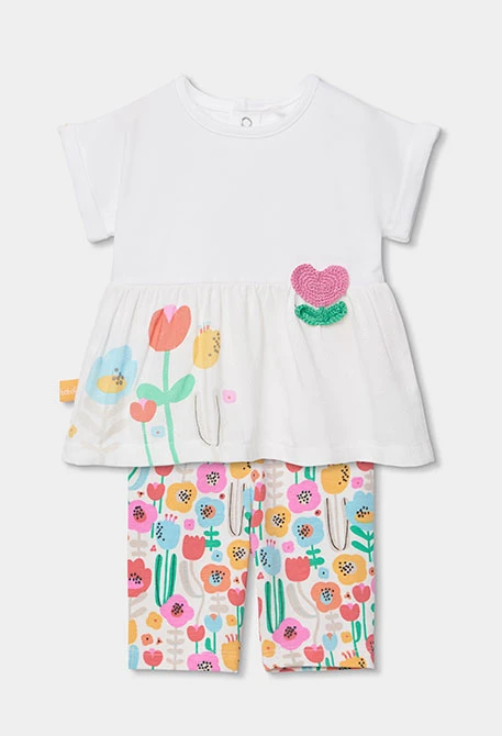 Conjunto bebé algodón blanco