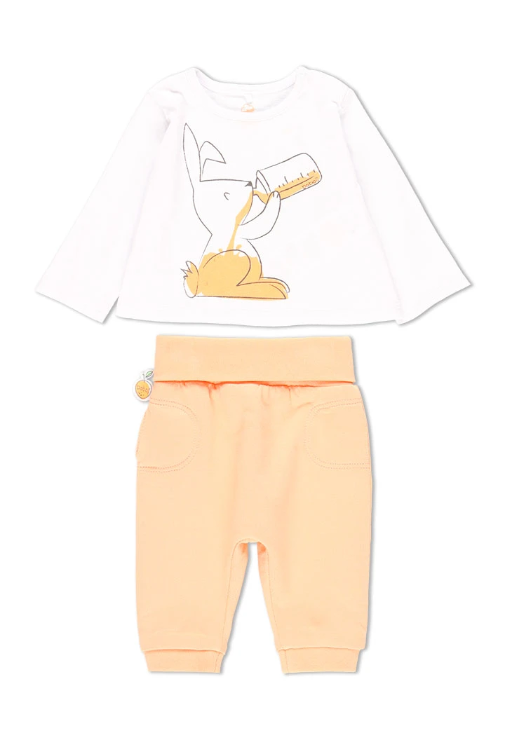Pack en tricot à rayures pour bébé