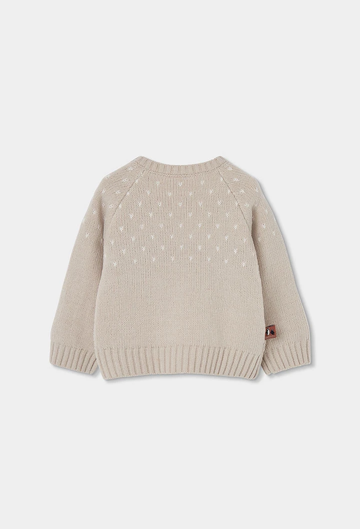 Completo neonato beige stampa pinguino