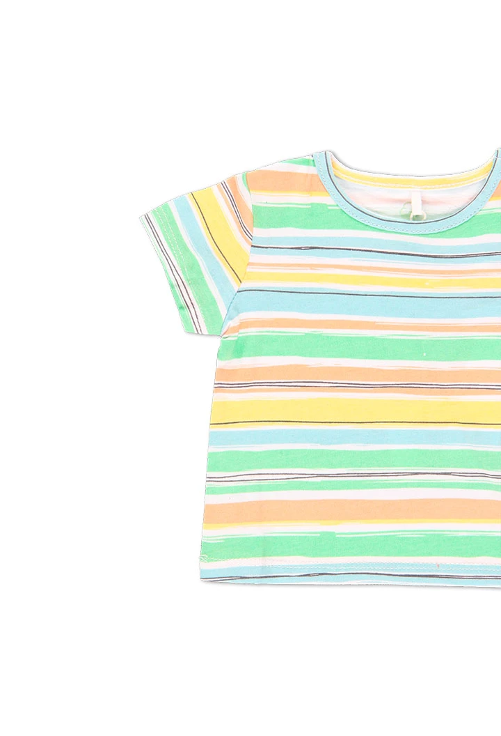 Pack en tricot bi matiere pour bébé garçon