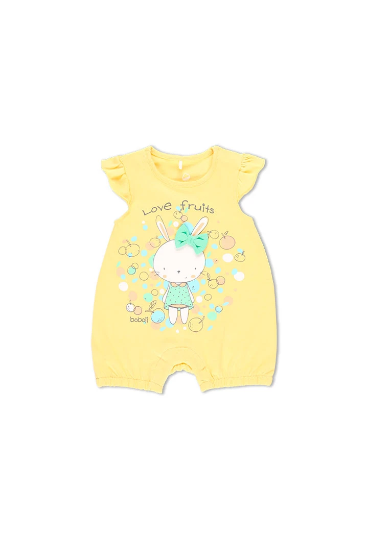 Grenouillère en tricot pour bébé - organique