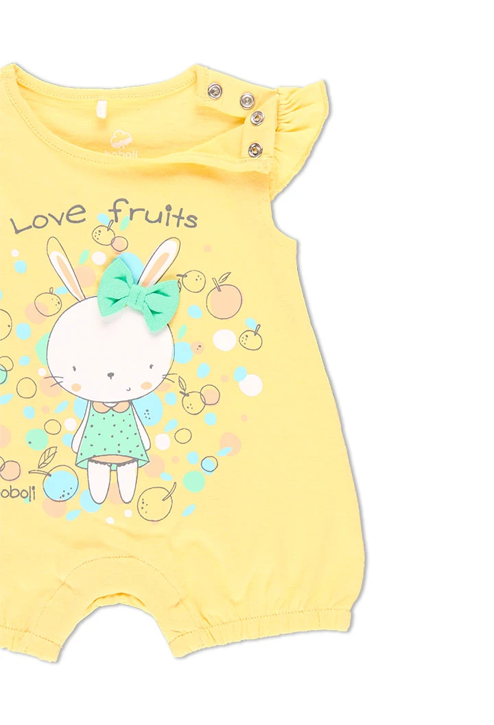 Grenouillère en tricot pour bébé - organique