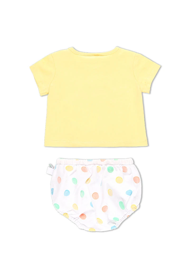 Pack en tricot a pois pour bébé
