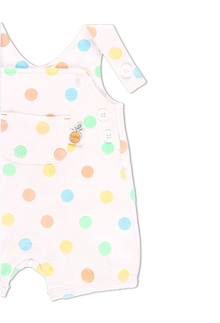 Grenouillère en tricot a pois pour bébé