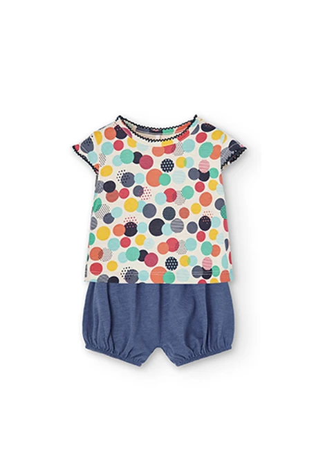 Pack en tricot géométrique pour bébé fille
