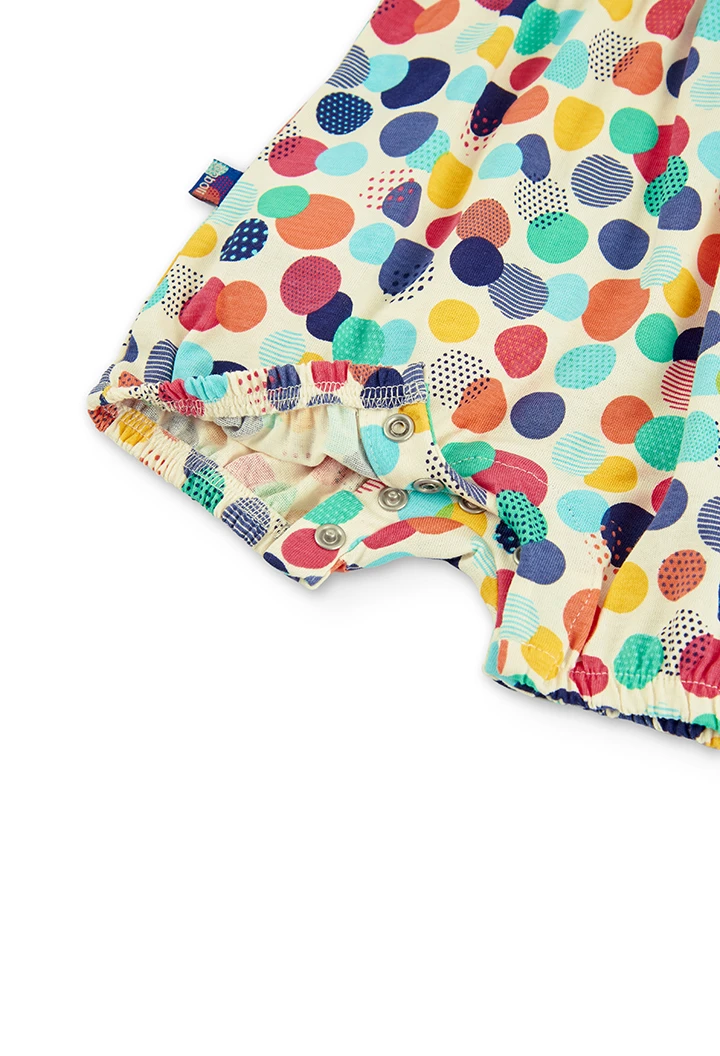 Grenouillère en tricot géométrique pour fille