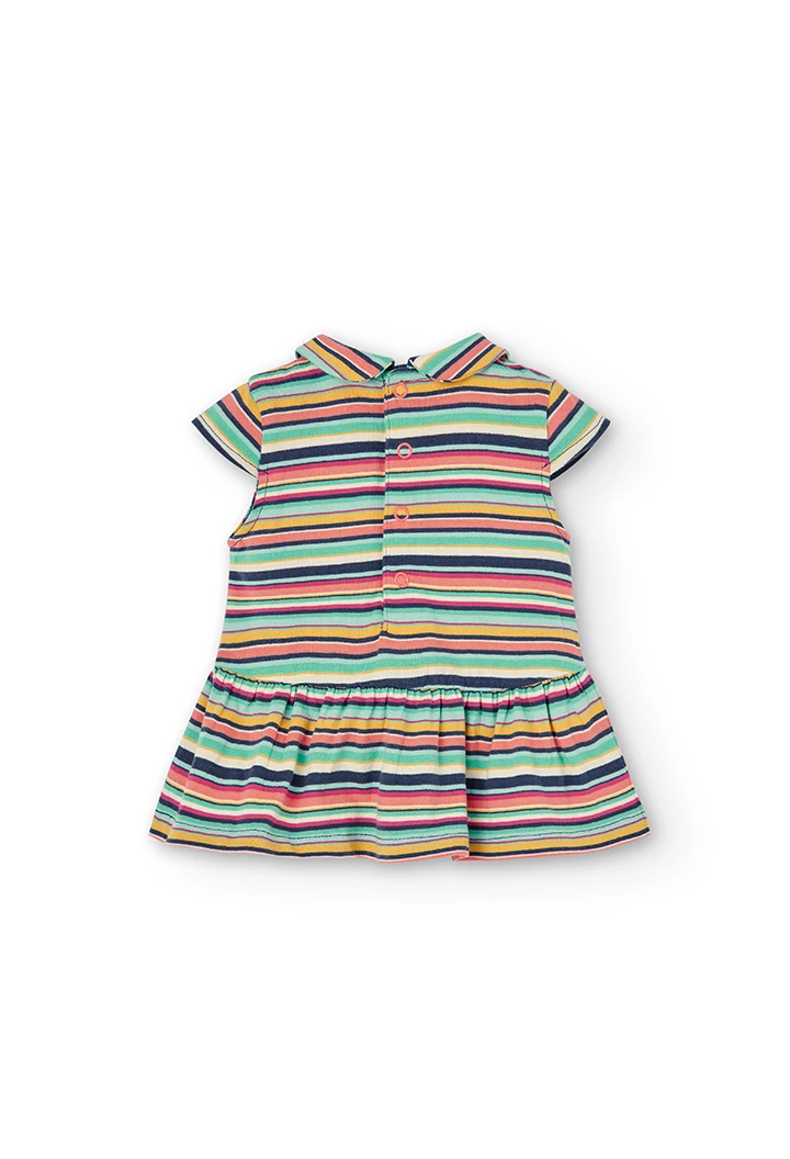 Pack en tricot à rayures pour bébé fille