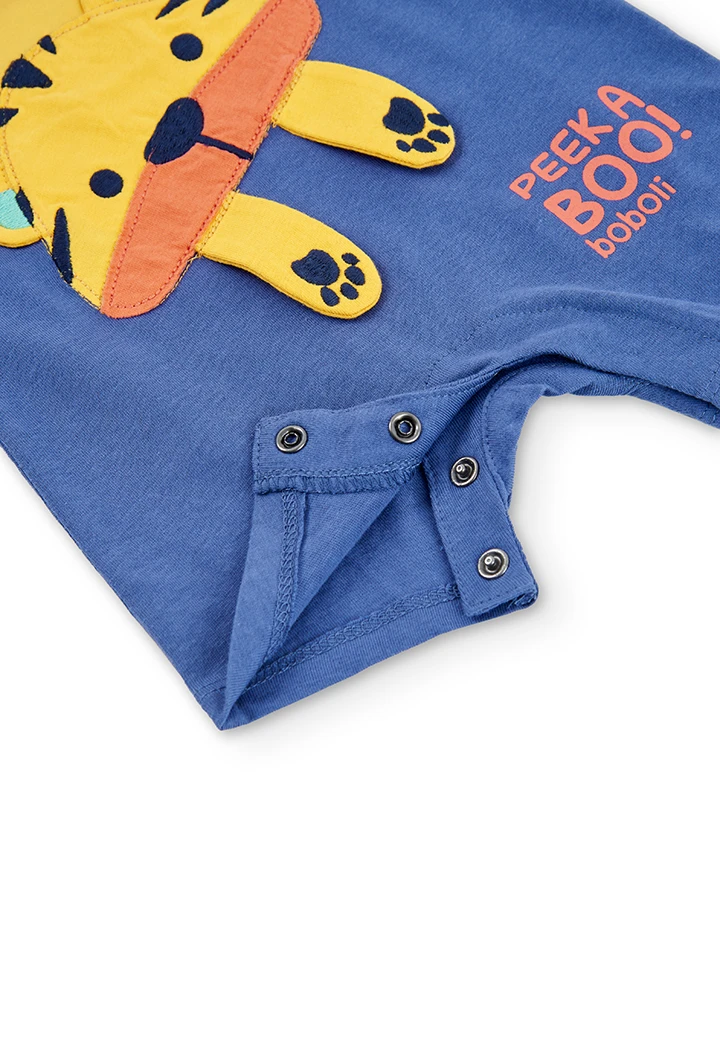 Grenouillère en tricot "animaux" pour bébé -BCI