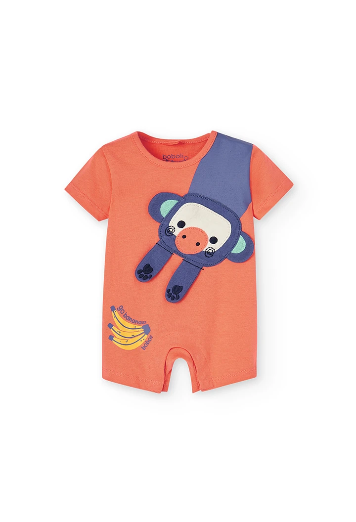 Grenouillère en tricot "animaux" pour bébé -BCI