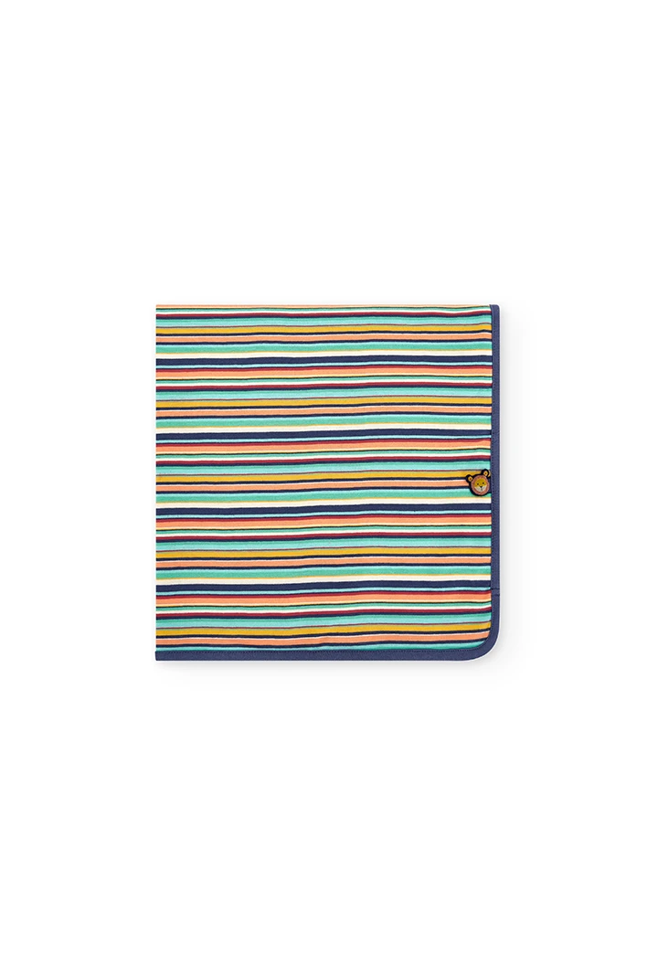 Couverture maille "animaux" pour bébé