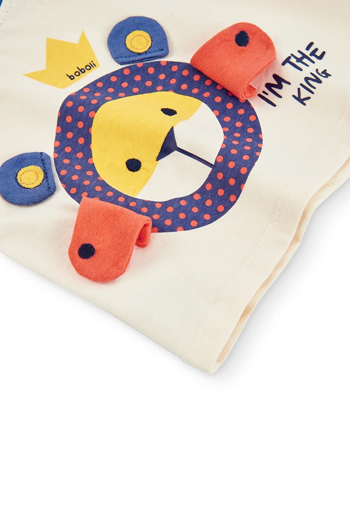 T-Shirt tricot bicolour pour bébé -BCI