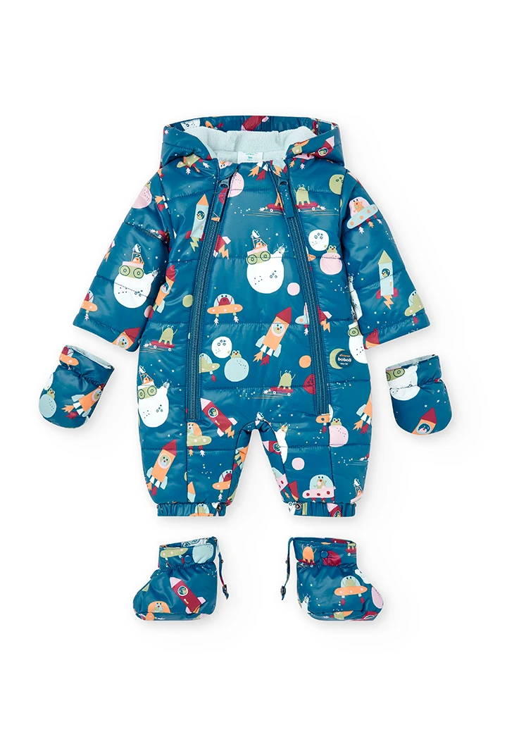 Pull en toile technique imprimé pour bébé