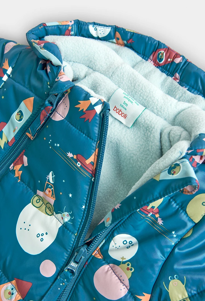 Buzo tejido técnico estampado de bebé