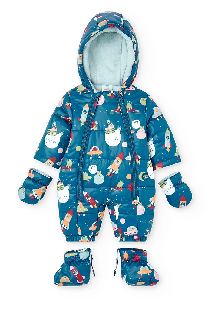 Buzo tejido técnico estampado de bebé