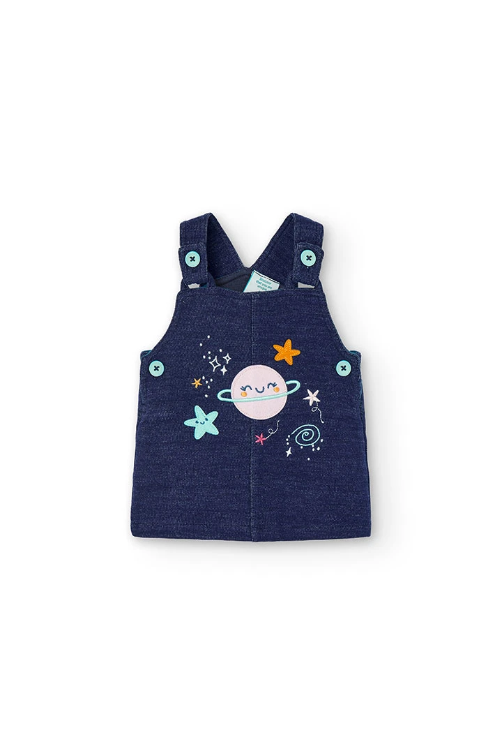 Pack en tricot bi matiere pour bébé fille -BCI